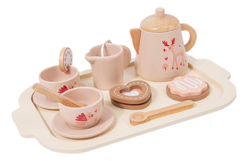 Juego De Té De De Simulación De Madera, Accesorios De