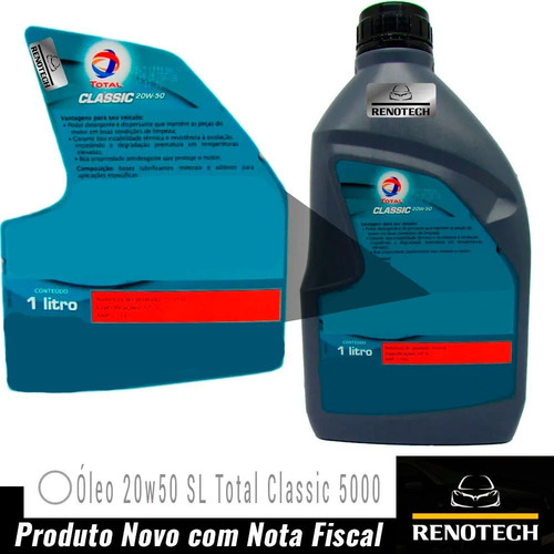 Oleo 20w50 Sl Mineral Total Classic 5000 8x 206661