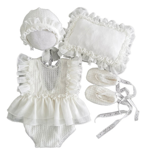 . (4 #mold) Vestido De Mameluco De Encaje Para Recién