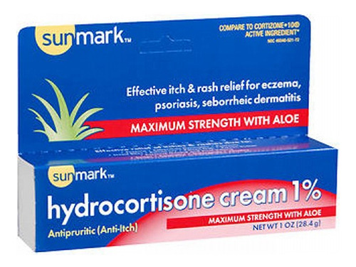Crema De Hidrocortisona Sunmark 1% De Máxima Potencia, 60 Ml