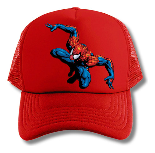 Gorra Spiderman Ultim Hombre Araña Series Geek Red Truckers 