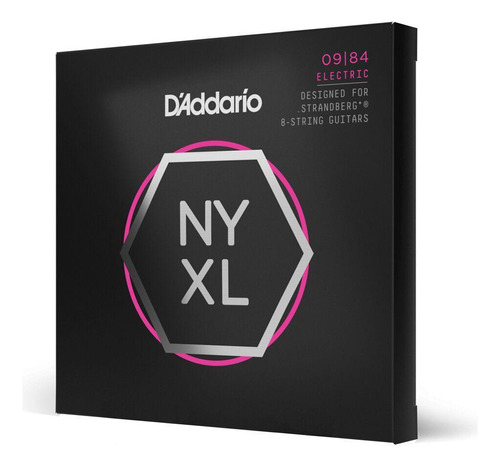 Encordoamento Guitarra 8 Cordas .009 D'addario Nyxl0984sb