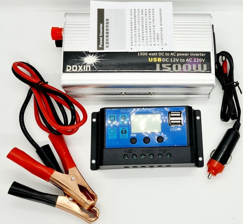 Imagen 6 de 7 de Convertidor Inversor 12v 220v 1500w Frigobar Con Reg 30amp