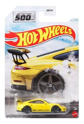 Hot Wheels Porsche  911 Gt3 Rs Factory 500 10/10 Color Amarillo
