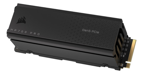 Ssd Corsair Mp700 Pro 2tb Com Air Cooler Pcie Gen5 X4 Nvme 2.0 M.2 2280 Leitura Até 12.400 Mbps Gravação Até 11.800 Mbps Cssd-f2000gbmp700pro Cor Preto