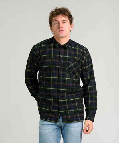 Camisa Manga Larga Hombre Wrangler North Carolina