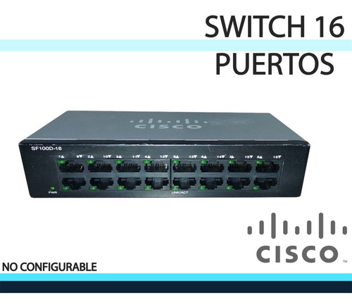 Switch Linksys 16 Puertos Ethernet Escritorio 100mb Uso Rudo (Usado)