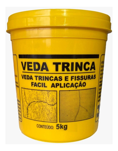 Veda Trinca Acrilico 5 Kg Spartex P/ Rachaduras De Parede
