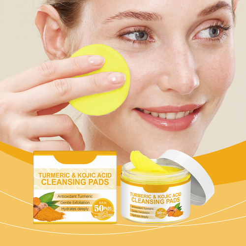Almohadillas Limpiadoras F Turmeric Kojic Para Eliminar Manc