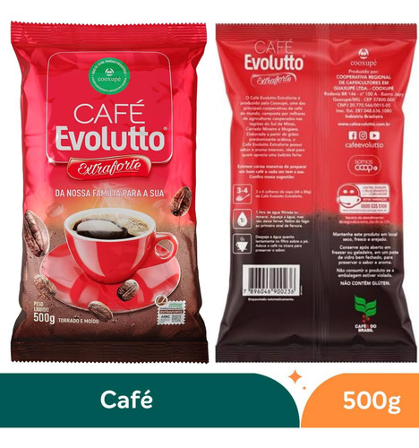 Café Torrado e Moído Extraforte Evolutto Pacote 500g