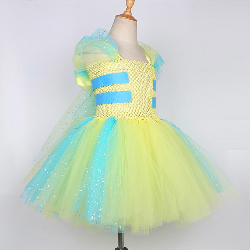 Vestido Tipo Tutú Flounder Clownfish Para Niñas Con Temática
