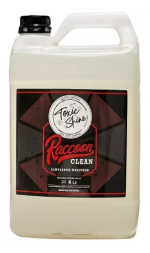 Raccoon Clean Toxic Shine Galón Apc Multipropósito 4 Litros