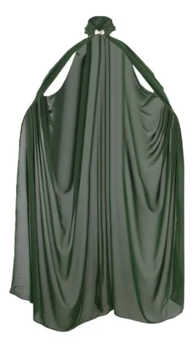Capa Larga Para Mujer, Chal Fino Para Boda, Novia, Verde