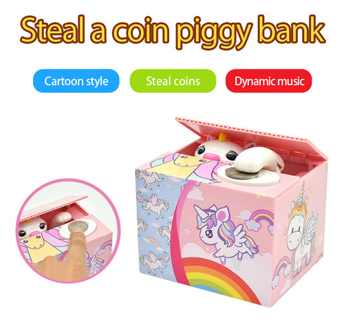 Piggy Bank, Monedas Robadas En Navidad, Juguetes Para Colecc