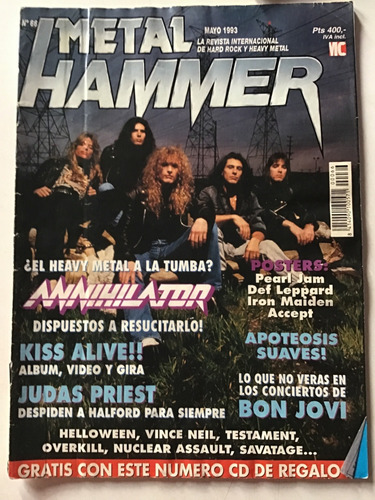 Lote 9 Revistas Madhouse Y Heavy Rock Leer (Usado)