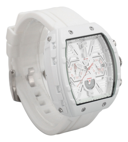 Relógio De Quartzo Branco Branco Timing Men Accurate Waterpr