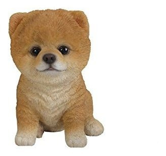 Hi-line Gift Ltd Cachorro Pomerania Sentado, 6.0 in