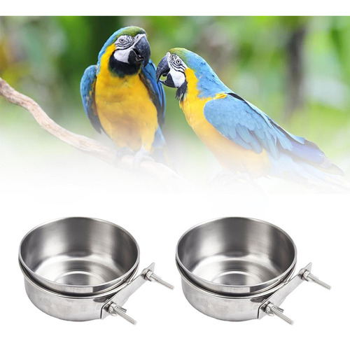 . Comederos Para Loros, Plato De Alimentación Para 12cmx5cm