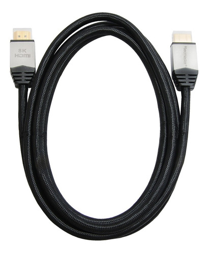 Cable Hdmi Tecmaster Uhd 8k 3d V2.1 2 Metros Negro