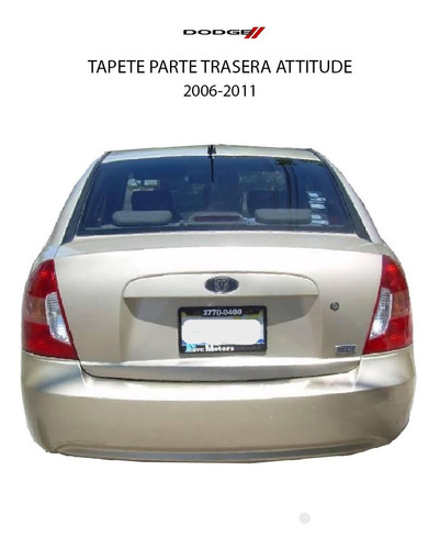 Cubretablero Parte Trasera Dodge Attitude 2006 / 2011.