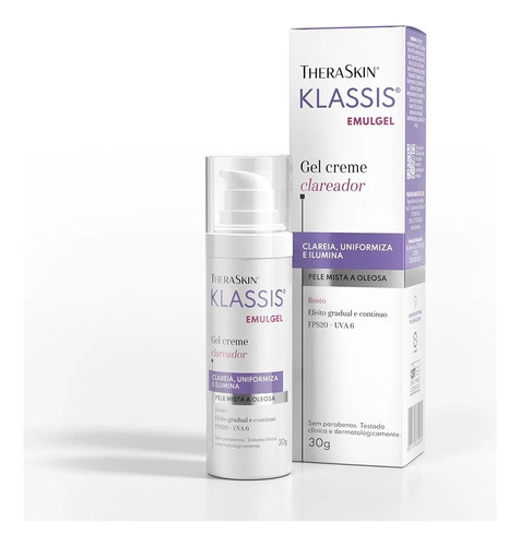  Emulgel Clareador TheraSkin Klassis Caixa 30g