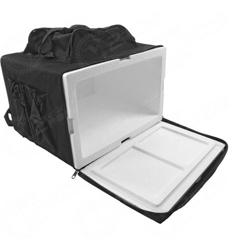Mochila Bolsa Moto Pizza Lanche C/isopor 60 Litros