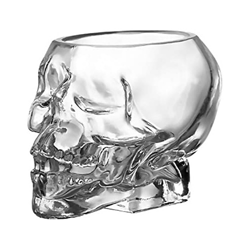 Vaso De Vino De Cristal Forma De Calavera De 700 Ml, 