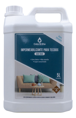 Impermeabilizante Para Tecidos A Base D'água Color Brilho 5l