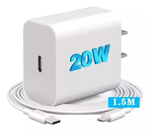 Cargador Para Iphone 14 13 12 11 Con Cable Carga Rapida 20W Pro