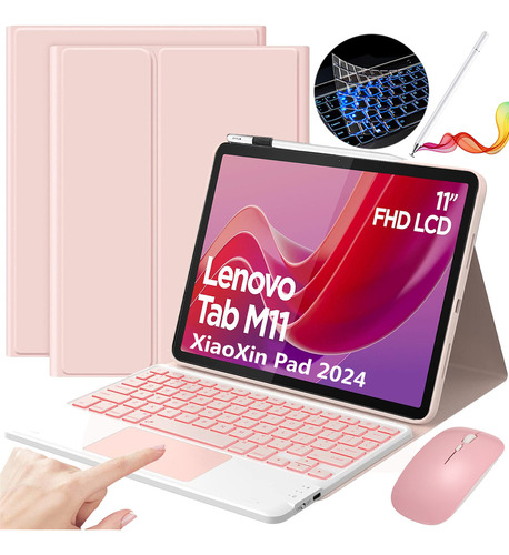 Funda Teclado Mouse+lapiz P/lenovo Xiaoxin Pad 2024/m11 11''