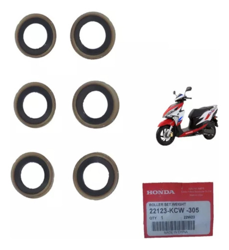 Rodillos Centrifugo Para Motoneta Honda Elite 100%original