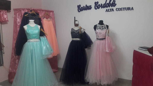 Vestidos De 15 Años Tres Piezas Talle S, M, LTodos Los Colo