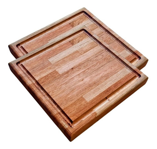 Tabla De Madera Cuadrada Eucalipto Combo X 2 Unidades