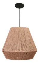 Comprar Colgante Lampara Vintage De Yute - Iluminacion 1 Luz Estructura yute cable negro