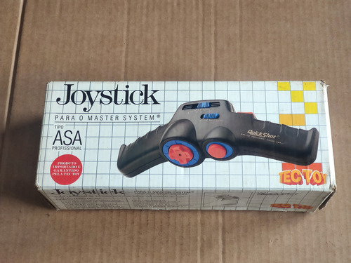Controle / Joystick Asa -- Original -- Sega Master System Preto (Usado)
