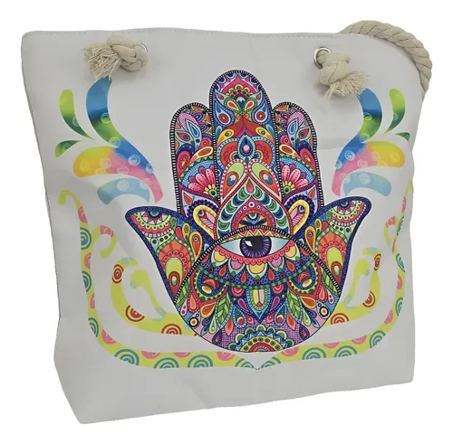 bolso playero estampado