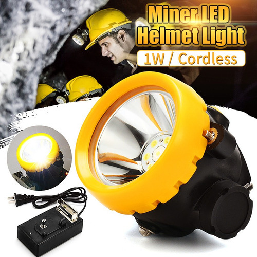 Nueva Linterna Minera Inalámbrica Con Luz Led 1w 3500lux