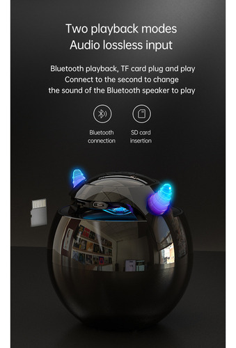 Altavoz Bluetooth Reloj Despertador Audio Mini Subwoofer