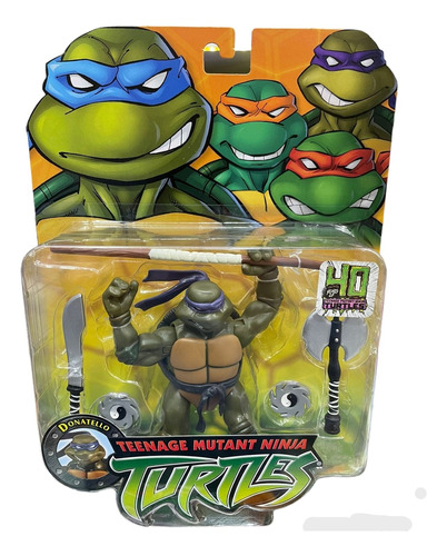 Tortugas Ninja 40 Años Donatello C/ Acces. Playmates Replay