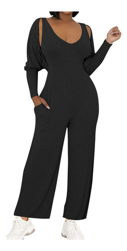 Conjunto De Dos Monos Casuales De Color Liso A La Moda Para