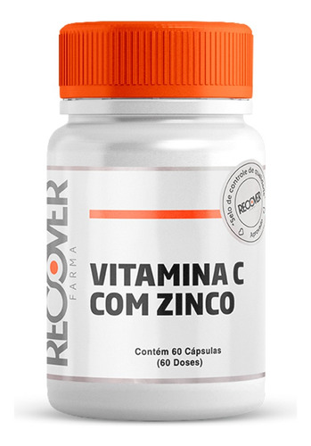 Vitamina C Com Zinco - 60 Cápsulas Sabor Natural