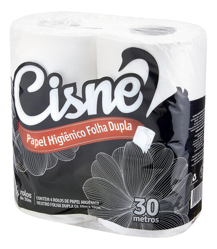 Papel Higiénico Cisne 4 Rollos 30m Doble