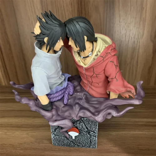 Figura De Acción De 17 Cm De Naruto Brotherly Uchiha Sasuke
