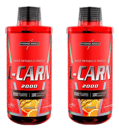 X2 L Carnitina Líquida 2000mg Integral Medica Envío Gratis 