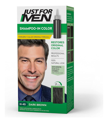 Just For Men Tintura De Cabello Marron Ceniza H-25