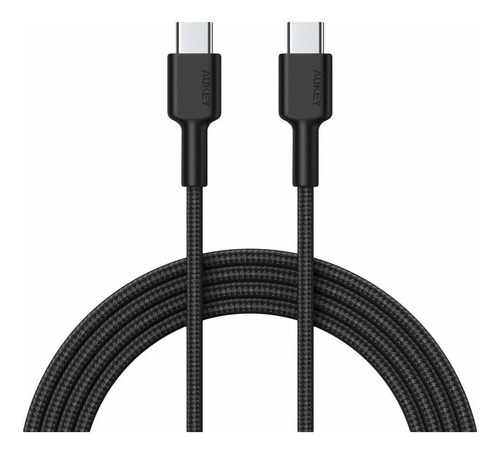 Aukey Cable Usb-c A Usb-c 0.9m 60w Negro - Cb-cd45-b