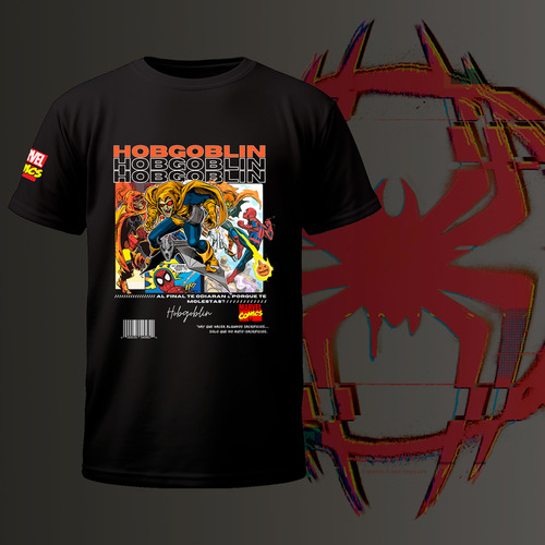 Playera Super Herue Araña Hobgogliin Spiiderman