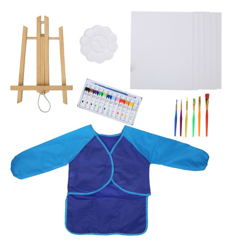 Pinceles De Pintura Smock Set Diy Acrílico Niños Educativos