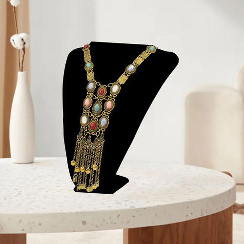 V Collar Colgante Bohemio/cadena De Oro