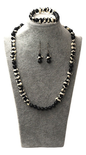 Conjunto Frijol. Colección Raíces. Yoliztli Artesanal Color Negro